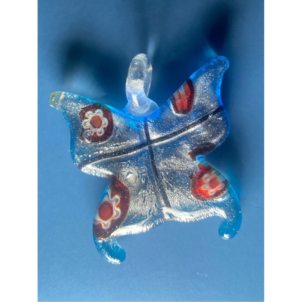 Colorful Glass Butterfly‎ Pendant